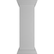 Ekena Millwork 12"W x 40"H Plain Newel Post with Panel, Flat Capital & Base Trim (Installation kit included) NWL12X40PLF0B0 - alternate 8